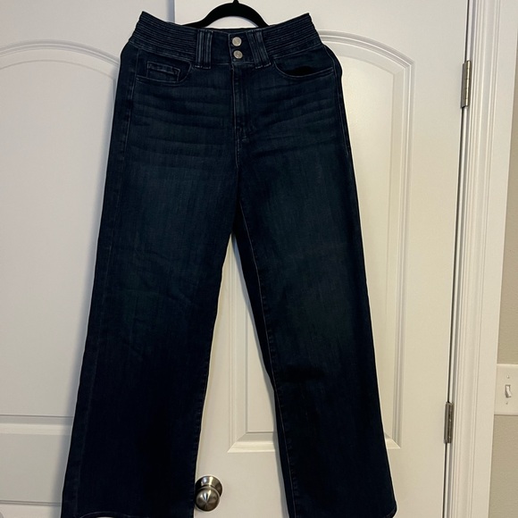 Anthropologie Frame Denim Dark Blue Flare Jeans - Picture 1 of 5